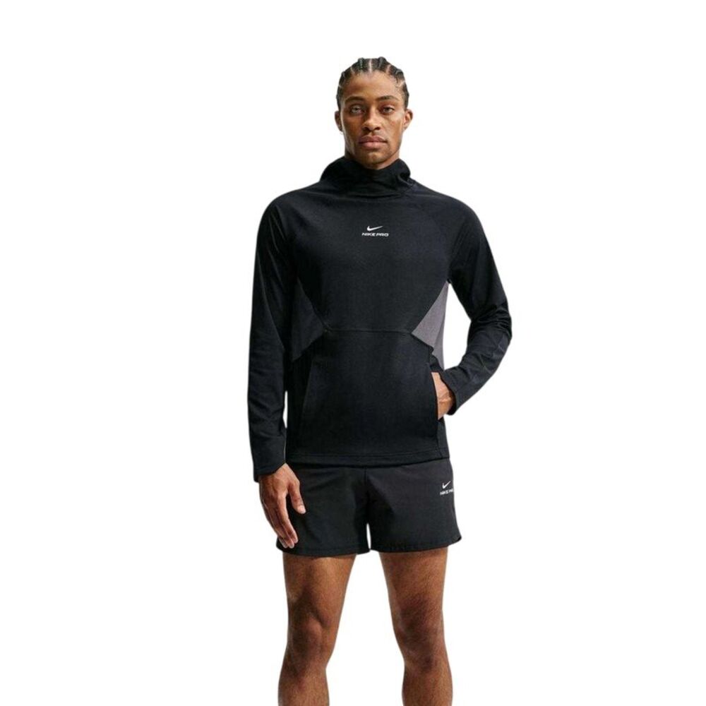 Nike Mens Pro Swoosh Midlayer / Black/White